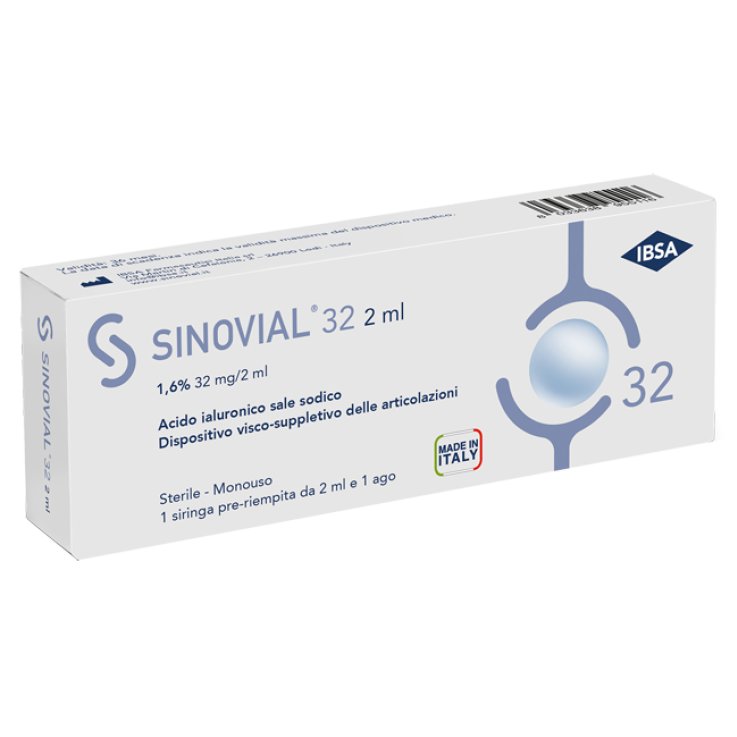 SIRINGA INTRA-ARTICOLARE SINOVIAL FORTE ACIDO IALURONICO 1,6% 2 ML SIRINGA INTRA-ARTICOLARE SINOVIAL FORTE ACIDO IALURONICO 1,6% 2 ML