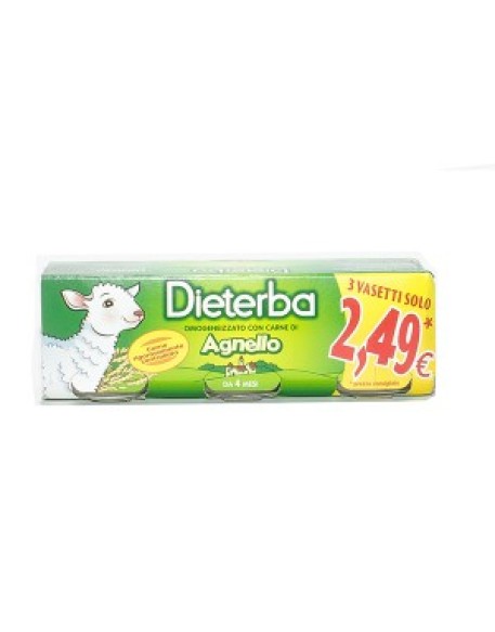 DIETERBA OMOGENEIZZATO AGNELLO 3 PEZZI 80 G