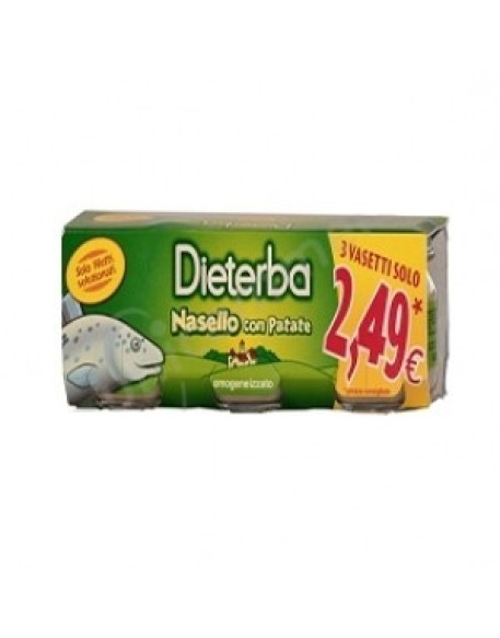 DIETERBA OMOGENEIZZATO NASELLO 3 PEZZI 80 G