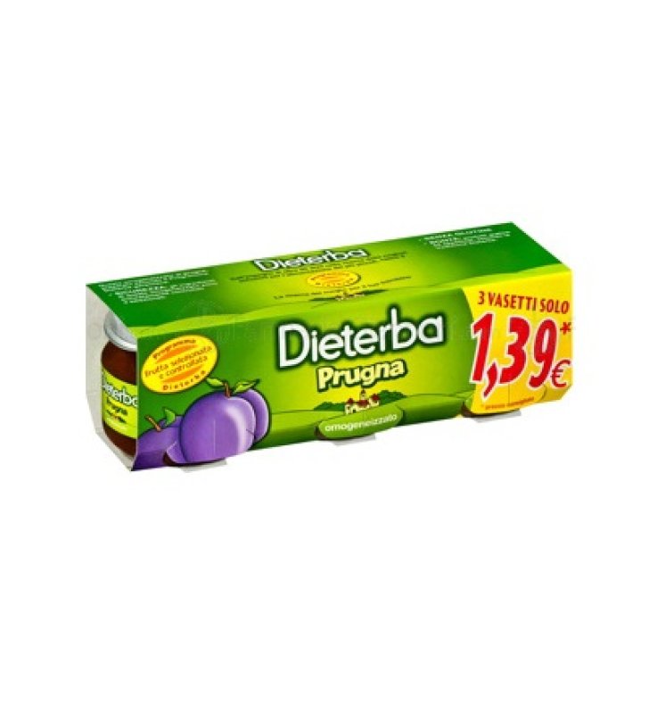 DIETERBA OMOGENEIZZATO PRUGNA 3 PEZZI 80 G