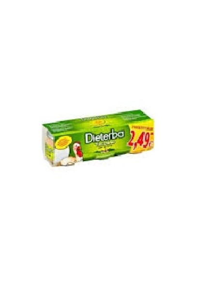 DIETERBA OMOGENEIZZATO TACCHINO 3 PEZZI 80 G