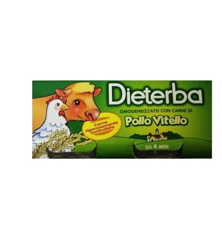 DIETERBA OMOGENEIZZATO VITELLO POLLO 3 PEZZI 80 G