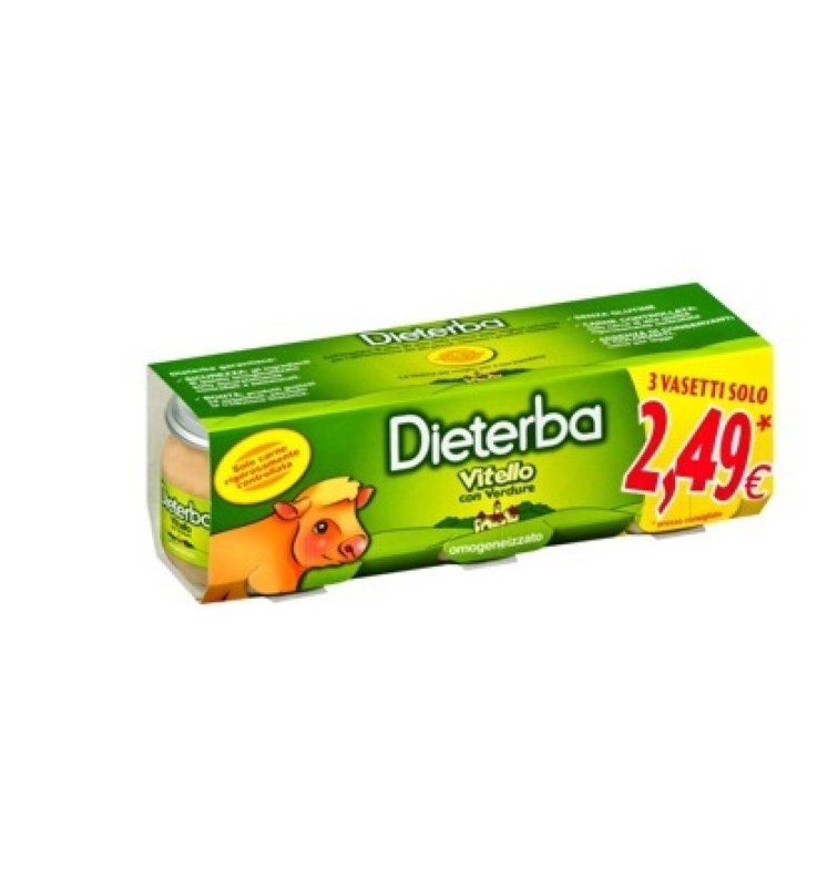 DIETERBA OMOGENEIZZATO VITELLO 3 PEZZI 80 G