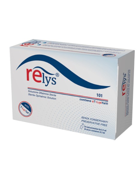 RELYS MONODOSE SOLUZIONE OFTALMICA 30 MINICONTENITORI DA 0,5ML SENZA CONSERVANTI