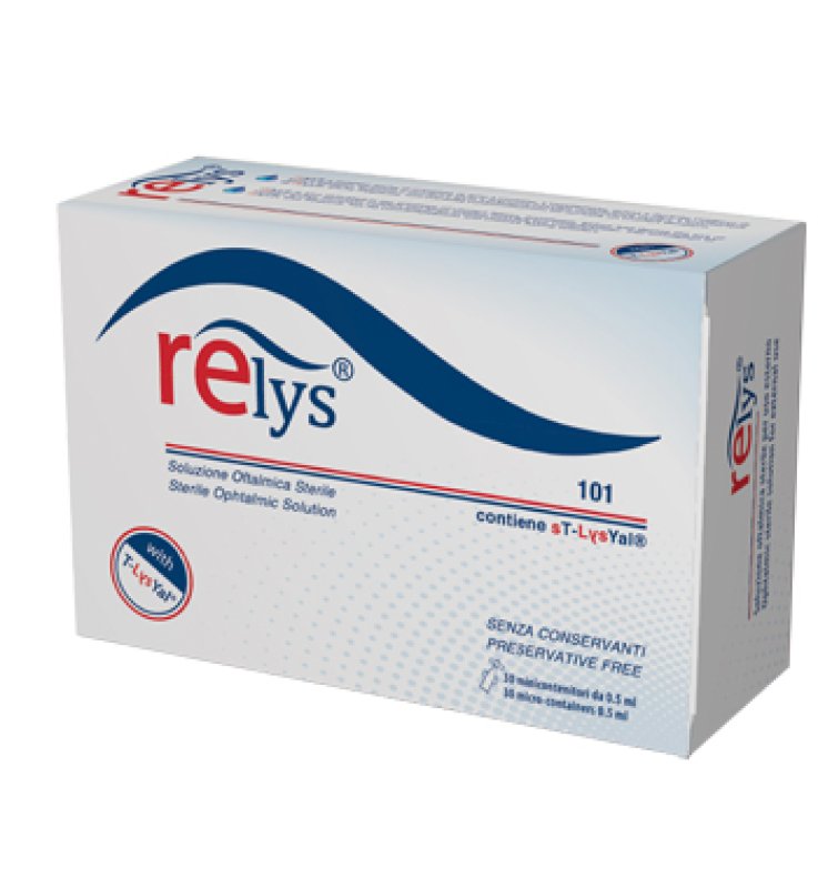 RELYS MONODOSE SOLUZIONE OFTALMICA 30 MINICONTENITORI DA 0,5ML SENZA CONSERVANTI RELYS MONODOSE SOLUZIONE OFTALMICA 30 MINICONTENITORI DA 0,5ML SENZA CONSERVANTI