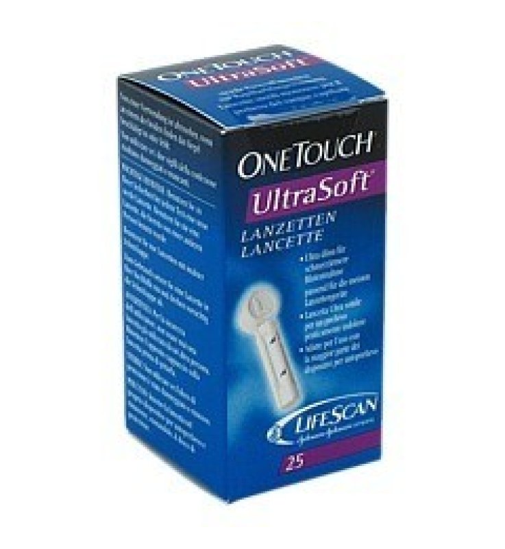 LANCETTE PUNGIDITO ONETOUCH ULTRASOFT 25 PEZZI