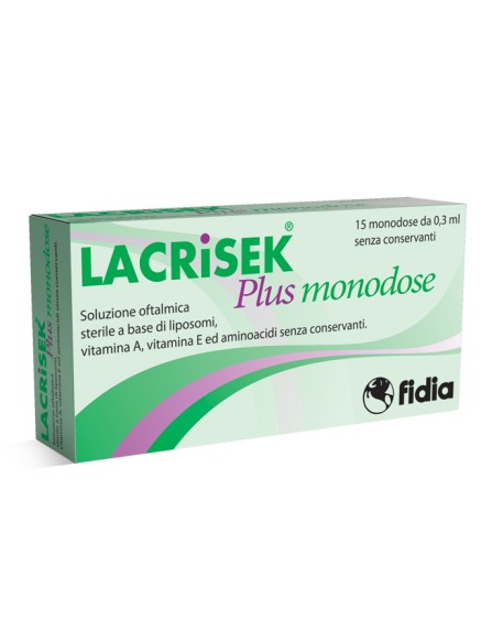 SOLUZIONE OFTALMICA LACRISEK PLUS 15 MONODOSE 0,3 ML