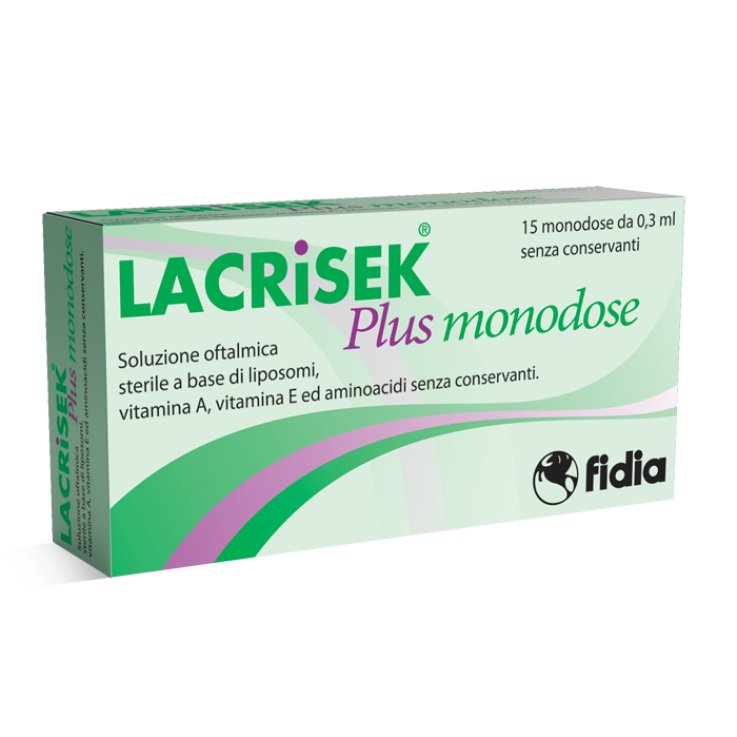 SOLUZIONE OFTALMICA LACRISEK PLUS 15 MONODOSE 0,3 ML SOLUZIONE OFTALMICA LACRISEK PLUS 15 MONODOSE 0,3 ML