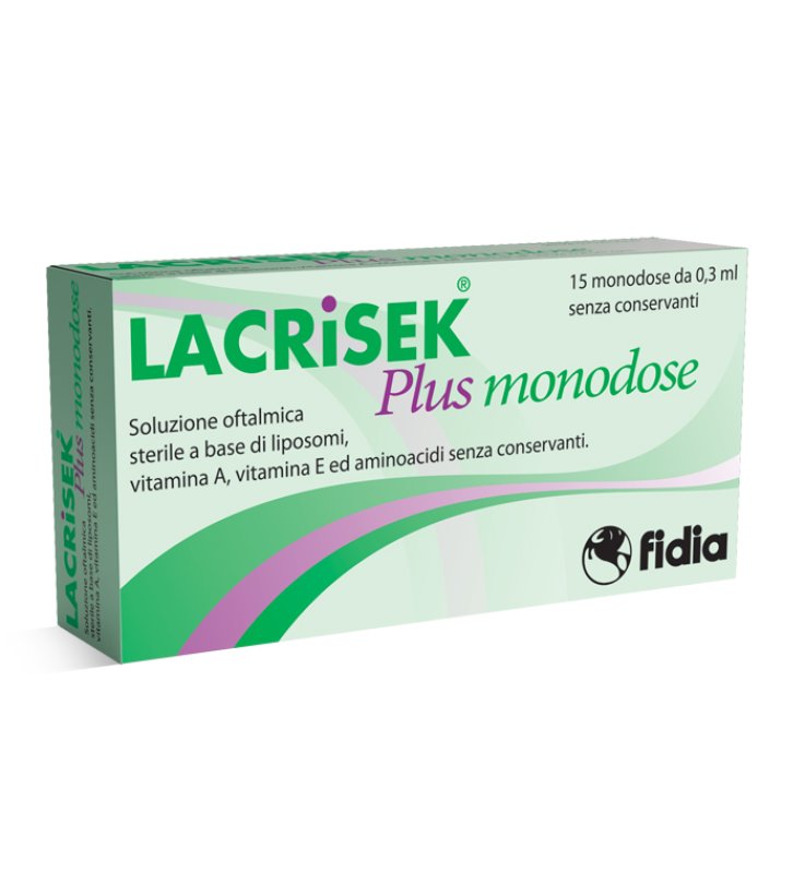 SOLUZIONE OFTALMICA LACRISEK PLUS 15 MONODOSE 0,3 ML