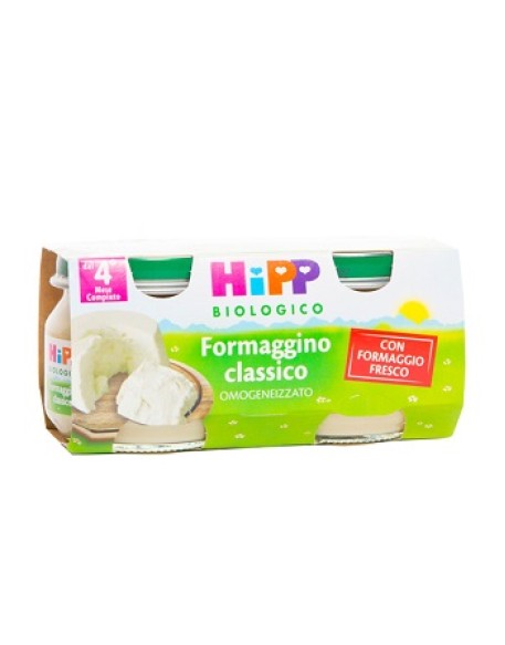 HIPP BIO OMOGENEIZZATO FORMAGGINO CLASSICO 2X80 G