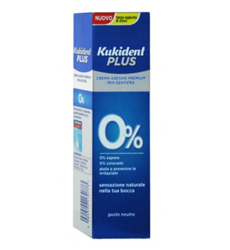 KUKIDENT PLUS 0% CREMA ADESIVA PER PROTESI DENTARIE 40 G