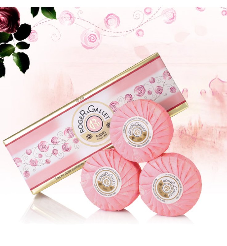 ROGER&GALLET ROSE SAPONETTE 3 X 100 G