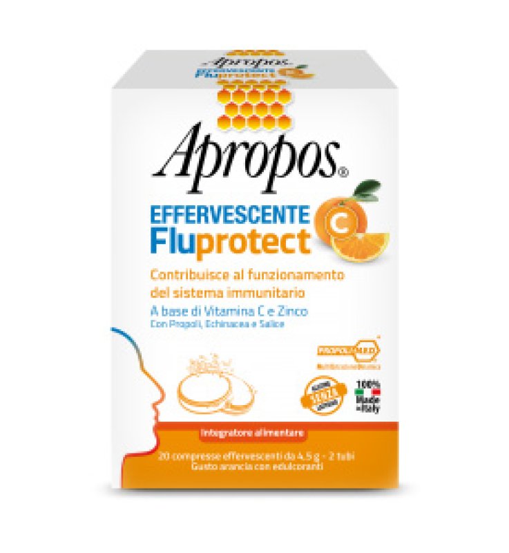 APROPOS FLUPROTECT EFFERVESCENTE C 20 COMPRESSE