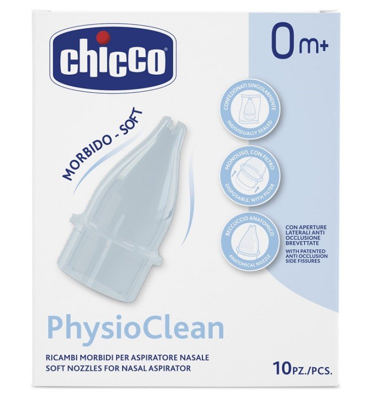 RICAMBI MORBIDI PER ASPIRATORE NASALE CHICCO PHYSIOCLEAN