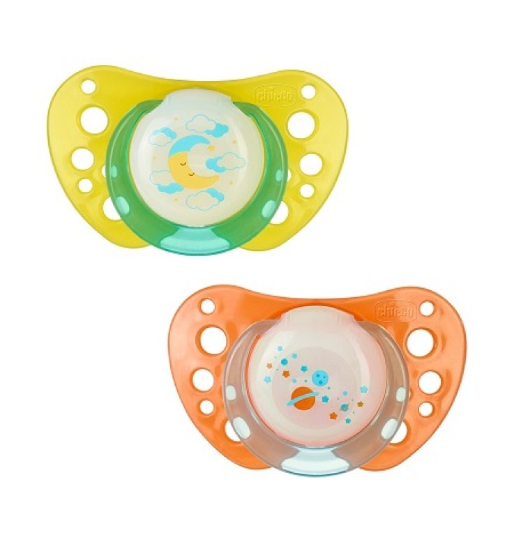 CHICCO SUCCHIETTO PHYSIO AIR LUMINOSO SILICONE 12M+ 2 PEZZICAUCCIU'