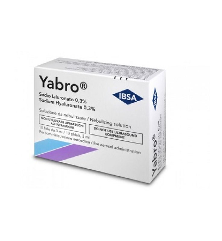 YABRO 10 FIALE 3ML ACIDO IALURONICO 0,3% SOLUZIONE PER NEBULIZZATORE