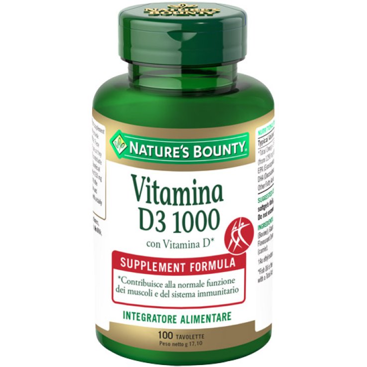 NATURE'S B.Vit.D3/1000 100 Tav NATURE'S B.Vit.D3/1000 100 Tav