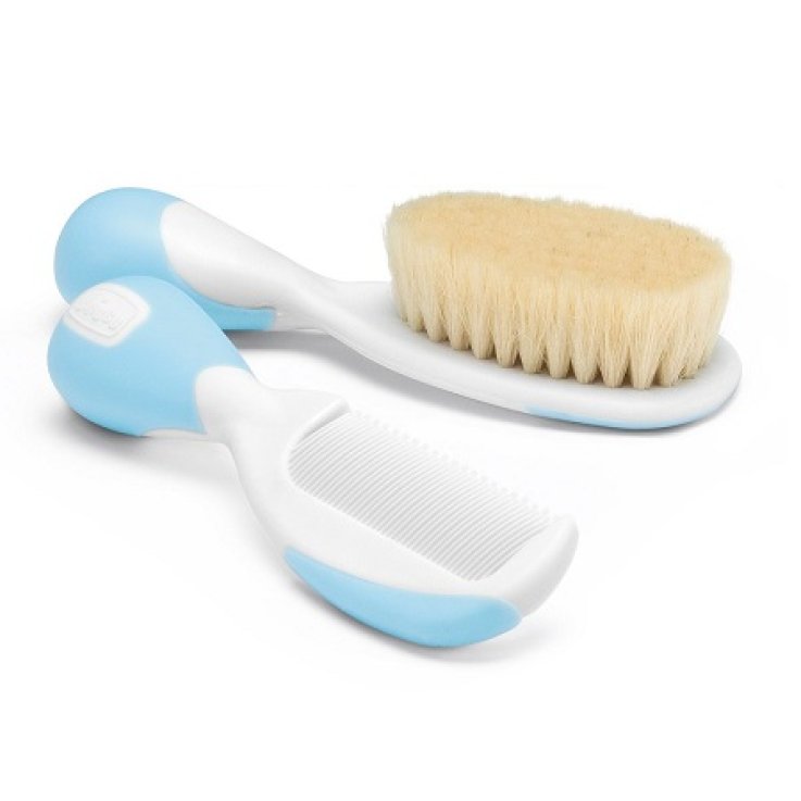 CHICCO SPAZZOLA + PETTINE AZZURRO CHICCO SPAZZOLA + PETTINE AZZURRO