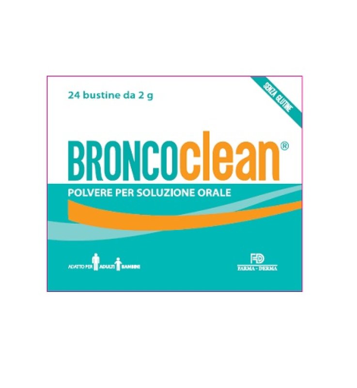 BRONCOCLEAN POLVERE PER SOLUZIONE ORALE 24 BUSTINE DA 2 G L'UNA GUSTO MELA