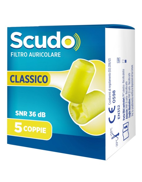 EARPLUG SCUDO CLASSIC 5 COPPIE