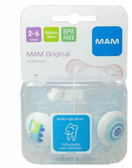 MAM ORIGINAL SUCCHIETTO 2-6 MESI SILICONE CONFEZIONE SINGOLA