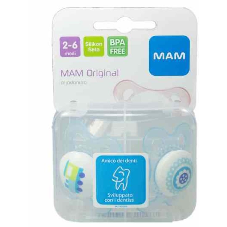 MAM ORIGINAL SUCCHIETTO 2-6 MESI SILICONE CONFEZIONE SINGOLA MAM ORIGINAL SUCCHIETTO 2-6 MESI SILICONE CONFEZIONE SINGOLA