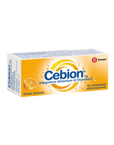 CEBION EFFERVESCENTI VITAMINA C ARANCIA 10 COMPRESSE