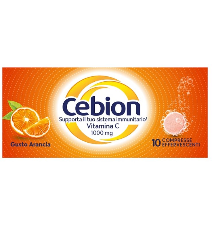 CEBION EFFERVESCENTI VITAMINA C ARANCIA 10 COMPRESSE
