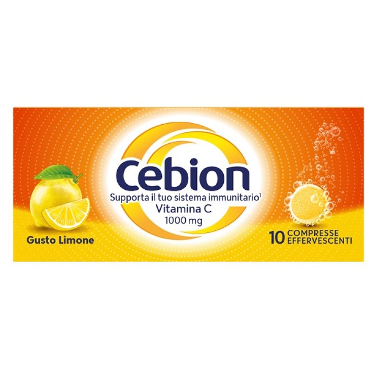 CEBION EFFERVESCENTE VITAMINA C LIMONE 10 COMPRESSE CEBION EFFERVESCENTE VITAMINA C LIMONE 10 COMPRESSE
