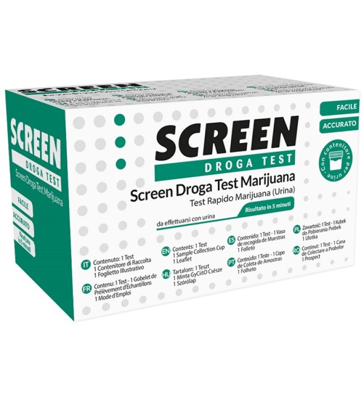 DROGA TEST CHE RILEVA UNA SOSTANZA MARIJUANA THC SCREEN DROGA TEST MARIJUANA