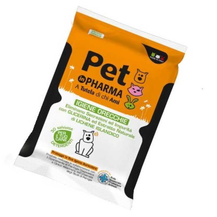 PET IN PHARMA SALVIETTINE ORECCHIE CANE 30 PEZZI PET IN PHARMA SALVIETTINE ORECCHIE CANE 30 PEZZI