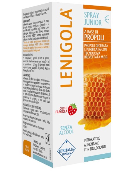 LENIGOLA SPRAY JUNIOR PROPOLI GUSTO FRAGOLA 20 ML