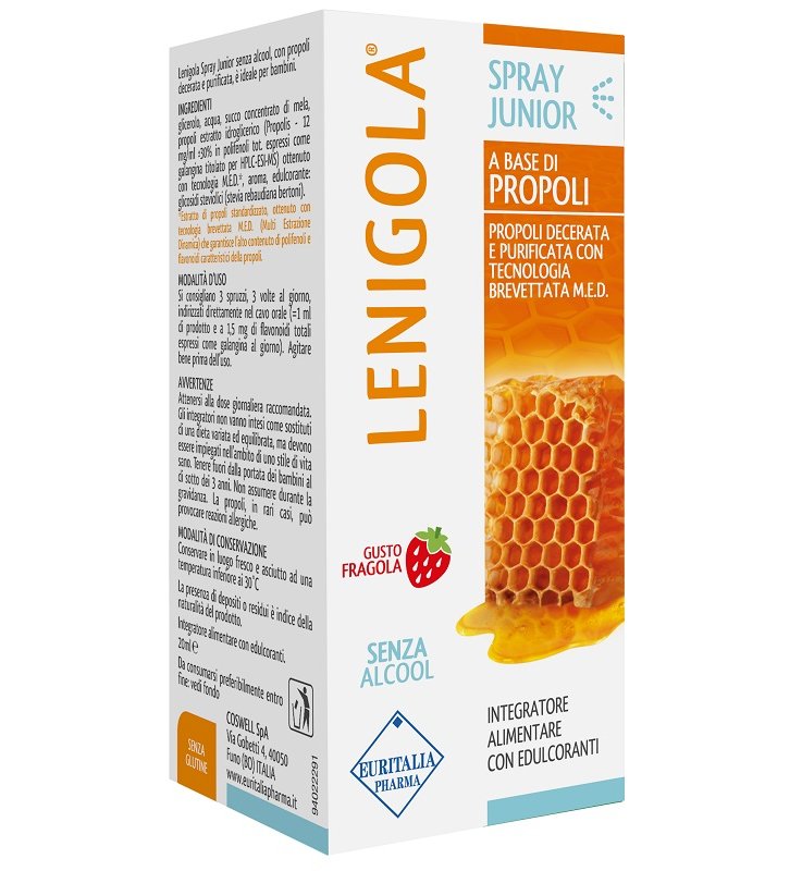 LENIGOLA SPRAY JUNIOR PROPOLI GUSTO FRAGOLA 20 ML
