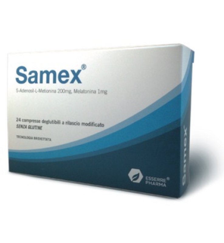 SAMEX 24 COMPRESSE DEGLUTIBILI A RILASCIO PROLUNGATO SAMEX 24 COMPRESSE DEGLUTIBILI A RILASCIO PROLUNGATO
