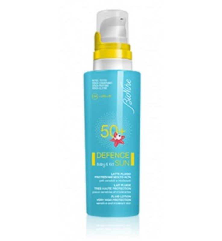 DEFENCE SUN 50+ BABY&KID LATTE FLUIDO PROTEZIONE MOLTO ALTA125 ML
