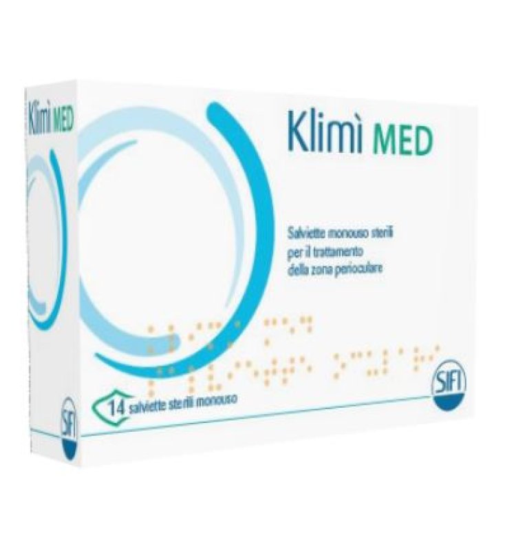 KLIMI' MED 14 SALVIETTINE DETERGENTI MONOUSO STERILI PER L'IGIENE OCULARE