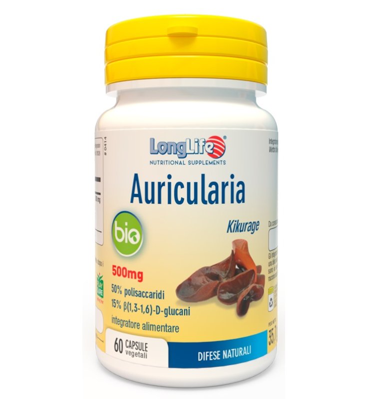 LONGLIFE AURICULARIA Bio 60Cps LONGLIFE AURICULARIA Bio 60Cps