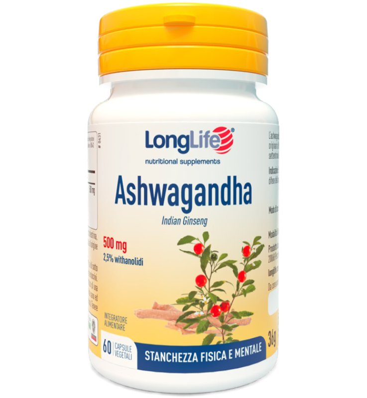 LONGLIFE ASHWAGANDHA 60 CAPSULE 500 MG
