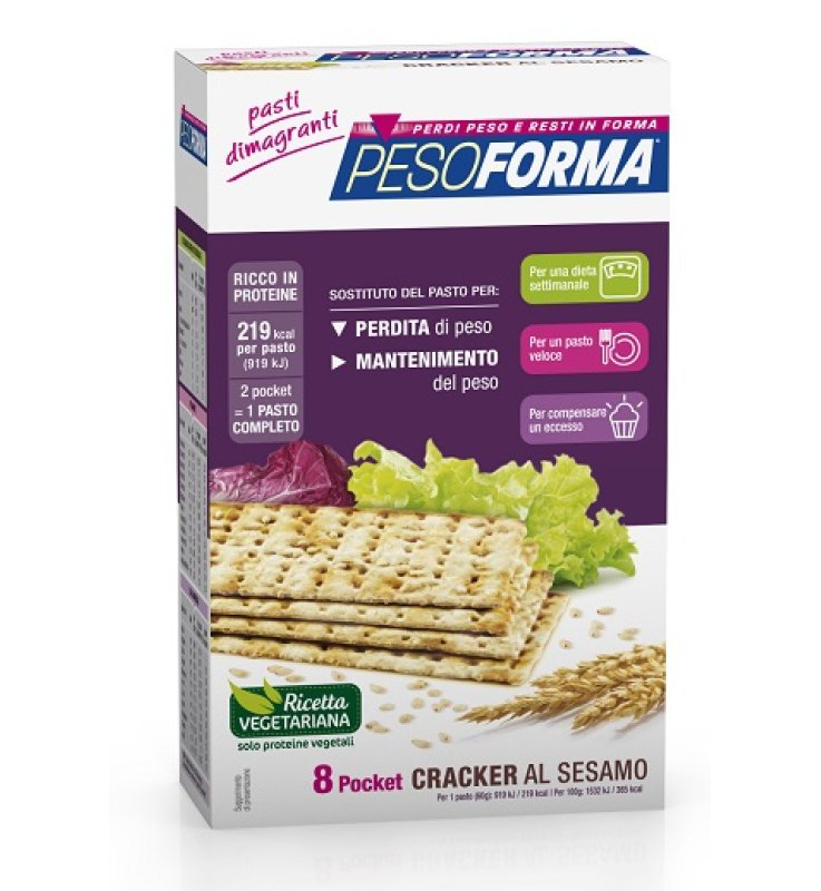 PESOFORMA CRACKER SESAMO 240 G PESOFORMA CRACKER SESAMO 240 G