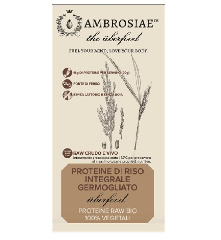 AMBROSIAE UBERFOOD PROTEINE RISO AMBROSIAE UBERFOOD PROTEINE RISO