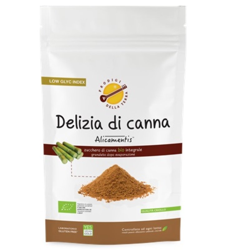 DELIZIA DI CANNA ALICAMENTIS BIO 300 G ZUCCHERO SACCHARUM OFFICINARUM L. PRODIGI DELLA TERRA