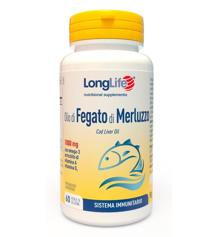 LONGLIFE OLIO FEGATO MERLUZZO 1000 MG 60 PERLE