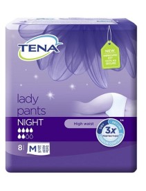 MUTANDINA ASSORBENTE TENA LADY PANTS NIGHT MEDIUM 8 PEZZI