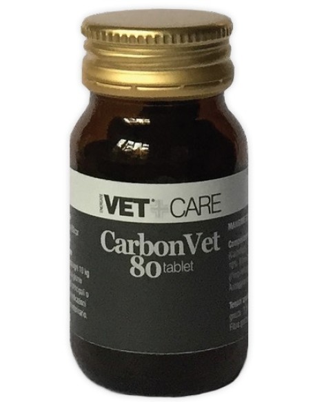 CARBONVET VETCARE 80Cpr 500mg