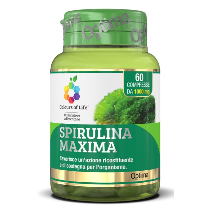 COLOURS OF LIFE SPIRULINA MAXIMA 60 COMPRESSE 1000 MG COLOURS OF LIFE SPIRULINA MAXIMA 60 COMPRESSE 1000 MG