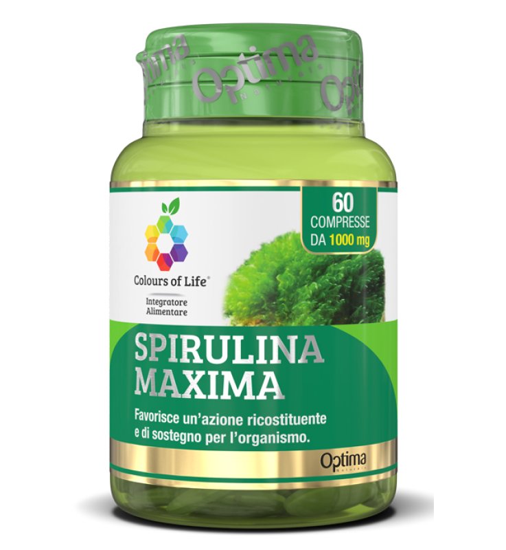 COLOURS OF LIFE SPIRULINA MAXIMA 60 COMPRESSE 1000 MG COLOURS OF LIFE SPIRULINA MAXIMA 60 COMPRESSE 1000 MG