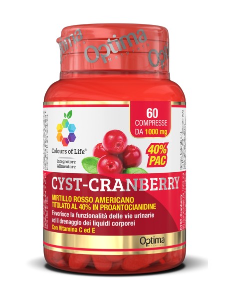 CRANBERRY C/VIT C E 60CPR OPTIMA