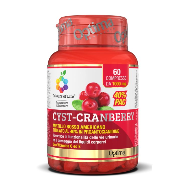CRANBERRY C/VIT C E 60CPR OPTIMA CRANBERRY C/VIT C E 60CPR OPTIMA