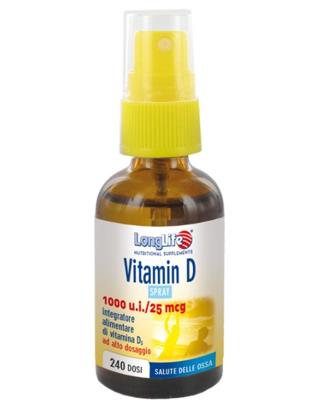 LONGLIFE VITAMIN D3 1000UI SPRAY 30 ML