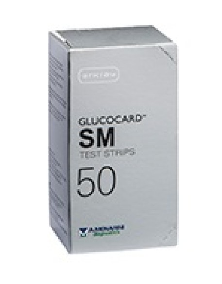 TEST STRIPS PER MISURAZIONE GLICEMIA GLUCOCARD SM 50 PEZZI